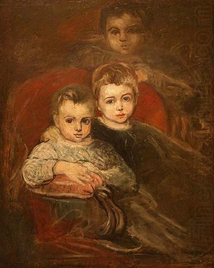 Karel Purkyne The Artist's Children china oil painting image